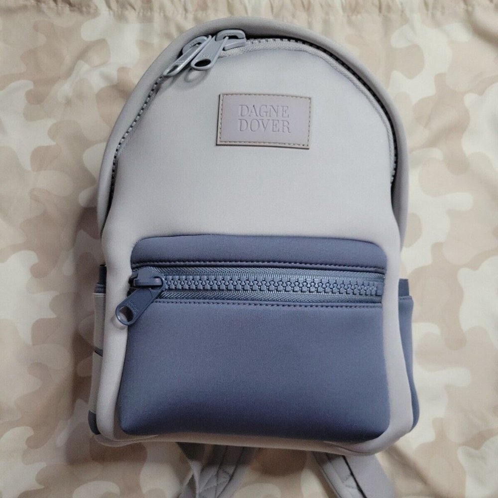 GREAT Dagne Dover HAZE ASH BLUE Dakota Backpack Neoprene RARE